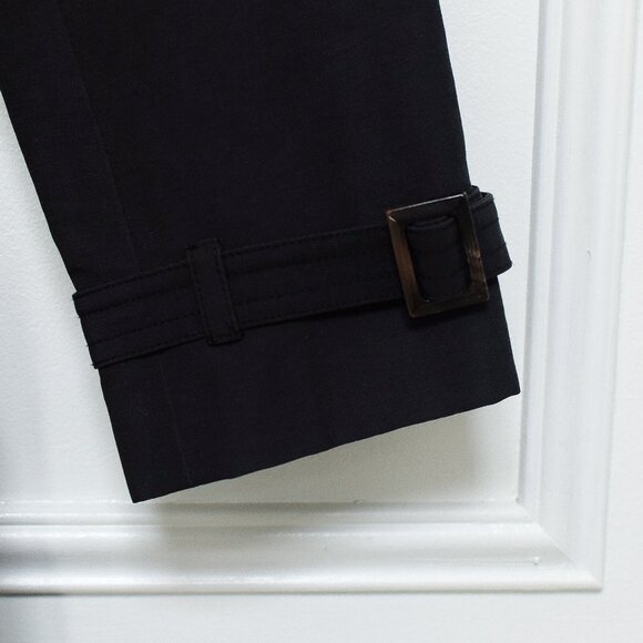 Emerson Fry Black Emerson Trench Coat Jacket Size 4 - Picture 7 of 11